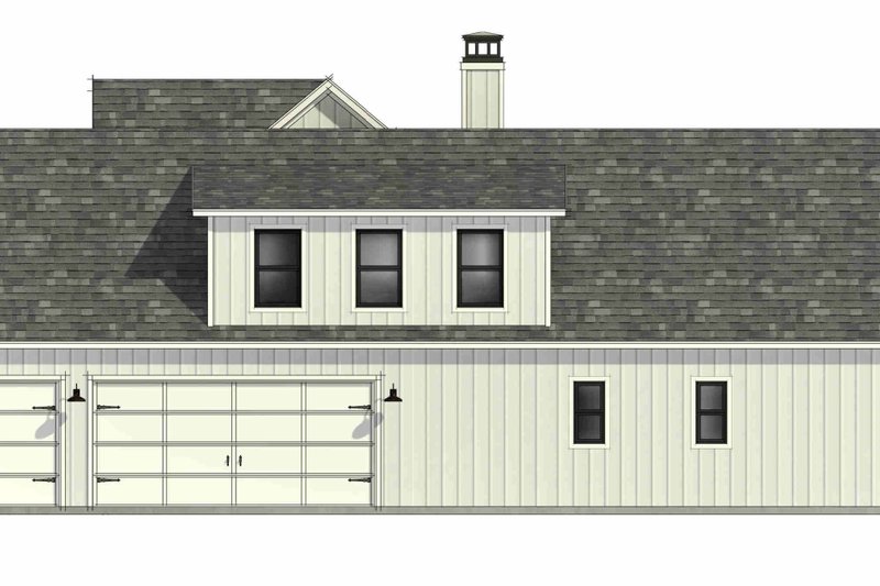 Architectural House Design - Exterior - Other Elevation 1 for Farmhouse House Plan #1096-156 - 5 bed, 4.5 bath