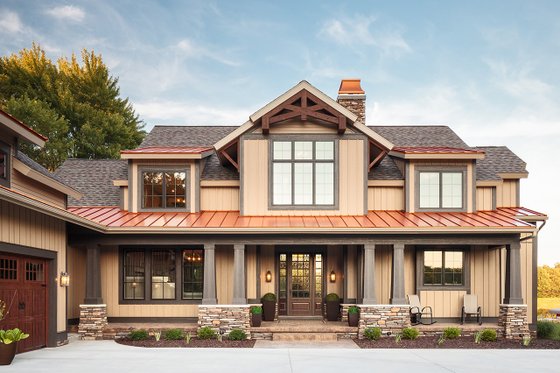 Exterior - Front Elevation 5 for Craftsman House Plan #928-260 - 4 bed, 3.5 bath