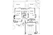 Modern Style House Plan - 4 Beds 2.5 Baths 2091 Sq/Ft Plan #3-164 