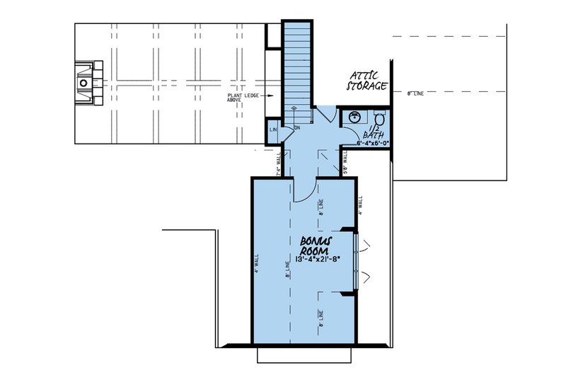 Dream House Plan - Floor Plan - Upper Floor for Traditional House Plan #923-150 - 4 bed, 2 bath