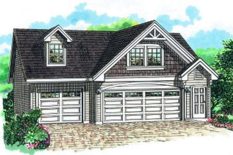 Home Plan - Exterior - Front Elevation 3 for Cottage House Plan #47-514 - 1 bed, 1 bath