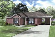 Traditional Style House Plan - 2 Beds 2 Baths 1008 Sq/Ft Plan #17-2178 