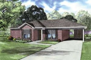 Traditional Exterior - Front Elevation Plan #17-2178