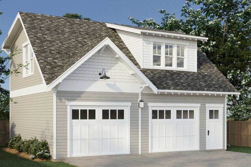 Home Plan - Exterior - Front Elevation 4 for Craftsman House Plan #461-99 - 1 bed, 1 bath