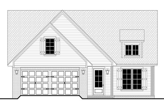 Exterior - Front Elevation 4 for Farmhouse House Plan #430-313 - 4 bed, 2.5 bath