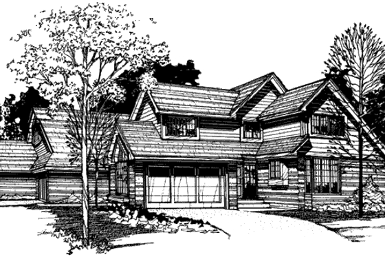 Exterior - Other Elevation for Craftsman House Plan #320-334 - 1 bed, 2.5 bath