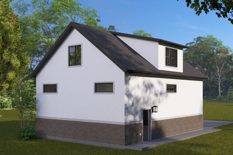 Architectural House Design - Exterior - Rear Elevation 1 for Traditional House Plan #1060-334, 0.5 bath