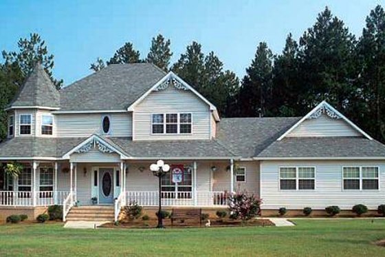 Exterior - Front Elevation for Victorian House Plan #312-201 - 3 bed, 2.5 bath