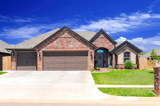 Exterior - Front Elevation for Traditional House Plan #65-511 - 3 bed, 2 bath