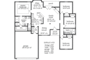 European Style House Plan - 4 Beds 2 Baths 1576 Sq/Ft Plan #69-138 