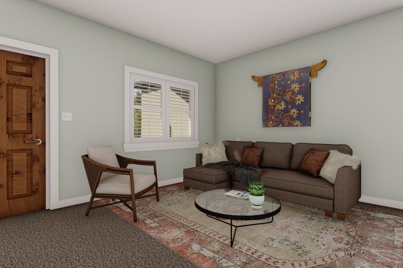 Architectural House Design - Interior - Family Room 1 for Ranch House Plan #1060-103 - 3 bed, 2 bath
