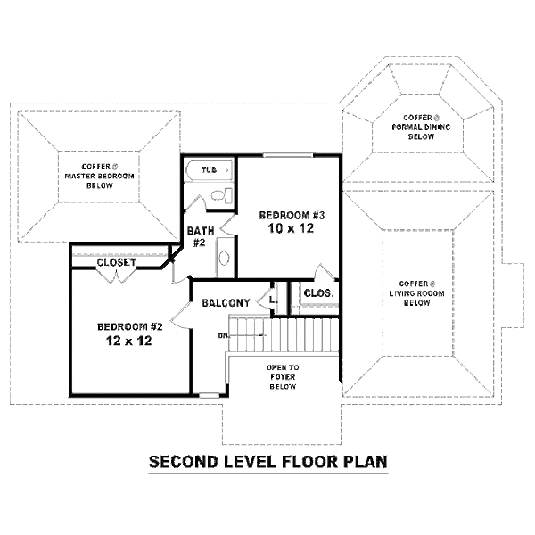 European Floor Plan - Upper Floor Plan #81-13815