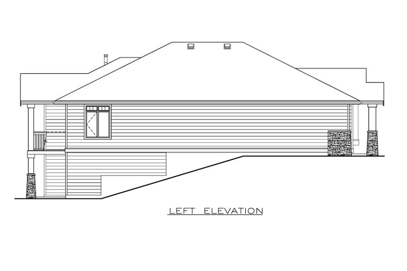 Home Plan - Exterior - Other Elevation for Bungalow House Plan #1100-109 - 3 bed, 2 bath