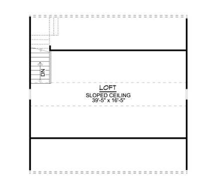 Floor Plan - Upper Floor for Craftsman House Plan #1064-140, 0 bath