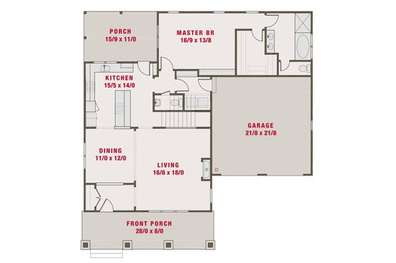 2200 square foot craftsman/bungalow with master downstairs