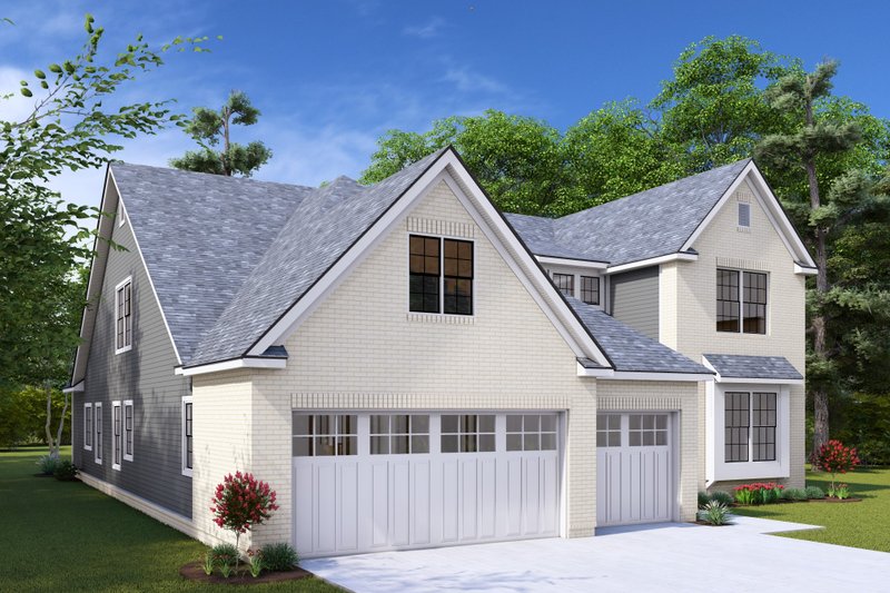 House Plan Design - Exterior - Other Elevation 4 for European House Plan #20-1838 - 3 bed, 3 bath