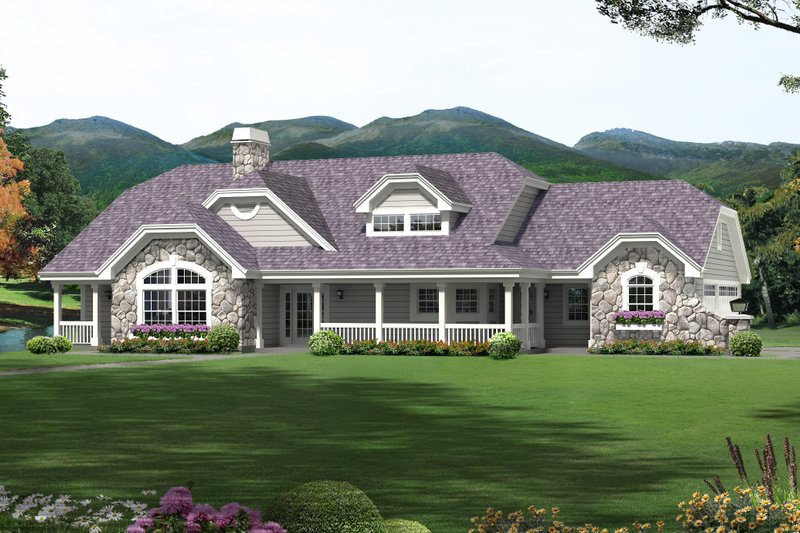 Home Plan - Contemporary Exterior - Front Elevation Plan #57-583
