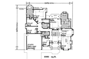 Traditional Style House Plan - 3 Beds 2 Baths 2558 Sq/Ft Plan #47-520 