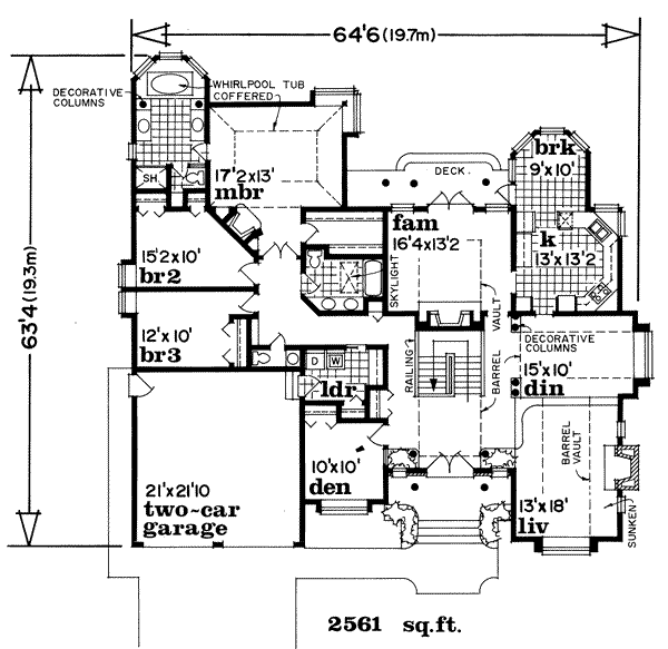 Traditional Floor Plan - Main Floor Plan #47-520