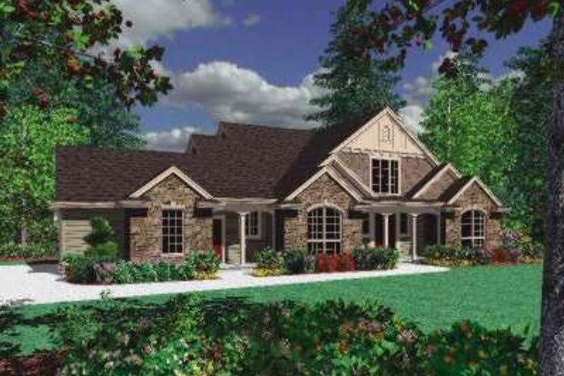 Dream House Plan - Traditional Exterior - Front Elevation Plan #48-158