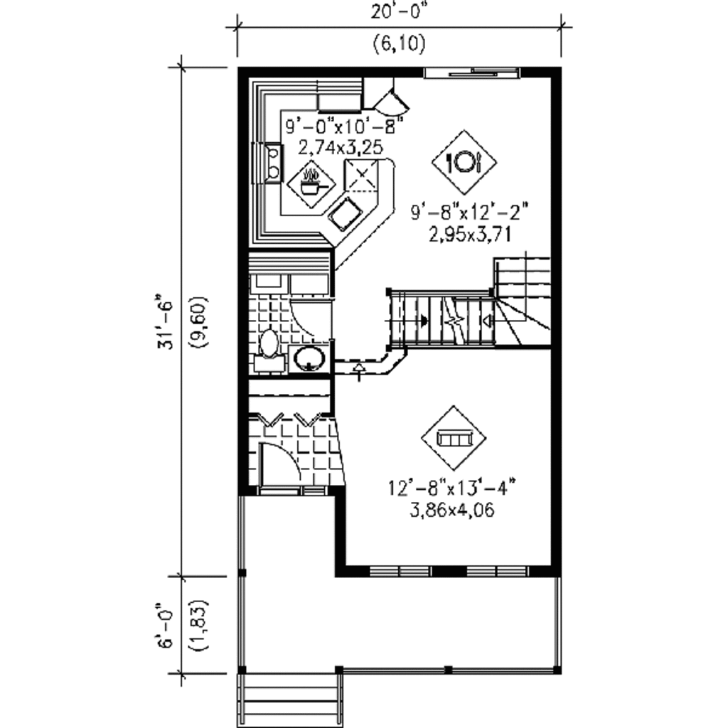 Farmhouse Style House Plan 3 Beds 1 5 Baths 18 Sq Ft Plan 25 63 Houseplans Com
