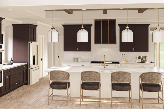 Interior - Kitchen for Farmhouse House Plan #455-207 - 4 bed, 3.5 bath