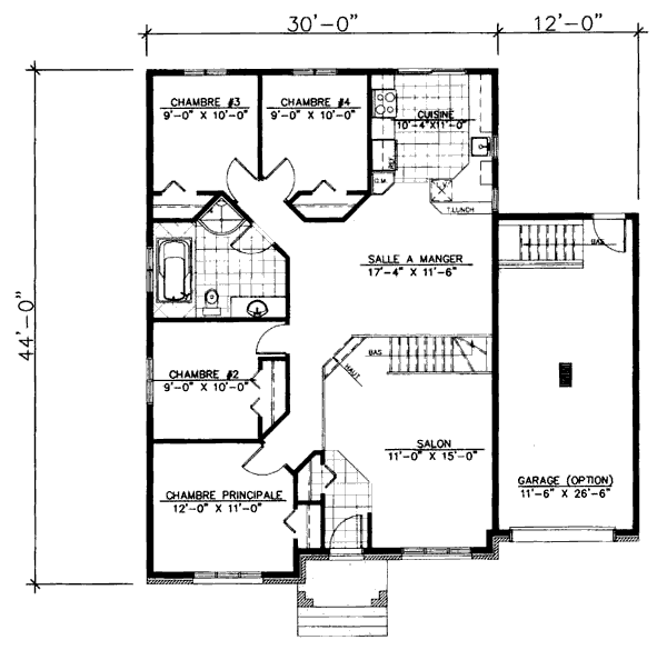European Floor Plan - Main Floor Plan #138-209