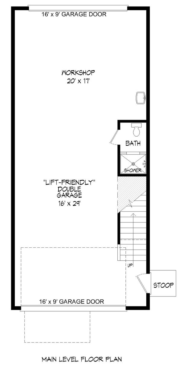 Home Plan - Craftsman Floor Plan - Main Floor Plan #932-376