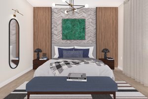 Interior - Master Bedroom for Craftsman House Plan #1060-305 - 3 bed, 2 bath