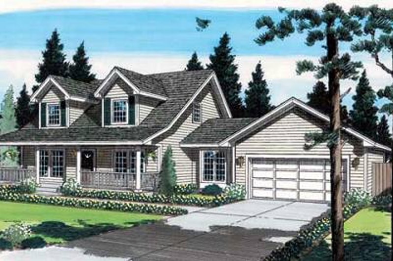 Country Style House Plan - 4 Beds 2.5 Baths 1609 Sq/Ft Plan #312-367