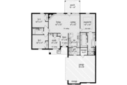 Southern Style House Plan - 4 Beds 2 Baths 1505 Sq/Ft Plan #36-424 