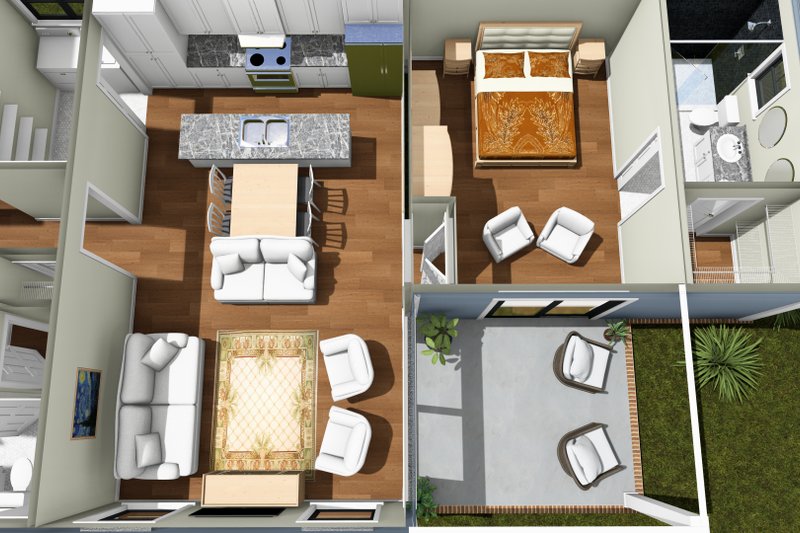 House Blueprint - Interior - Other 1 for Modern House Plan #513-2502 - 5 bed, 3 bath