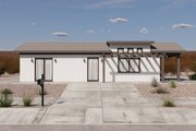 Farmhouse Style House Plan - 1 Beds 1 Baths 680 Sq/Ft Plan #1106-40 