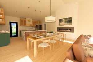 Interior - Dining Room 1 for Farmhouse House Plan #126-271 - 3 bed, 2 bath