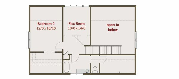 Craftsman Floor Plan - Upper Floor Plan #461-24