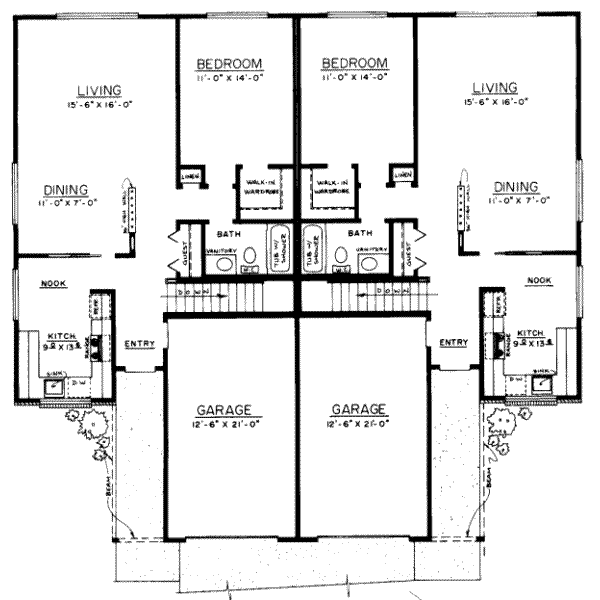 Traditional Floor Plan - Main Floor Plan #303-178