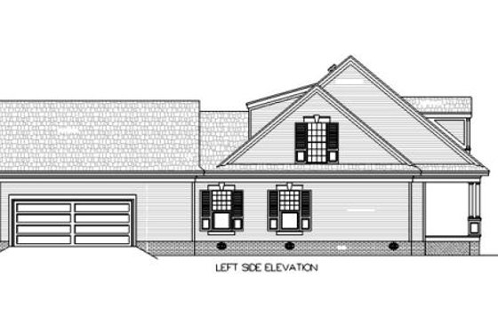 Exterior - Other Elevation for Country House Plan #45-353 - 5 bed, 4.5 bath