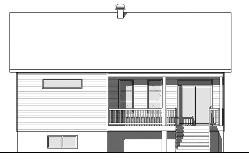 House Design - Exterior - Other Elevation for Farmhouse House Plan #23-2716 - 2 bed, 1 bath
