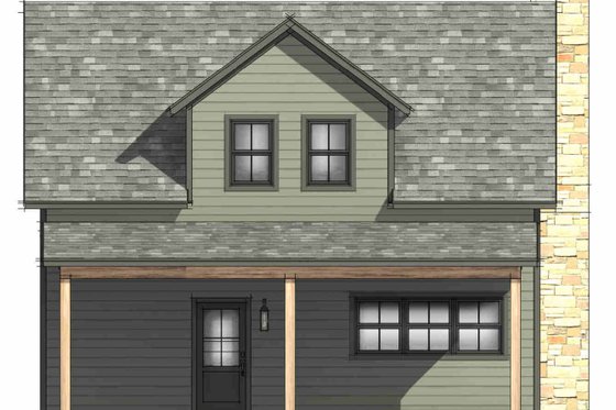 Exterior - Front Elevation 8 for Cabin House Plan #1096-167 - 3 bed, 2.5 bath