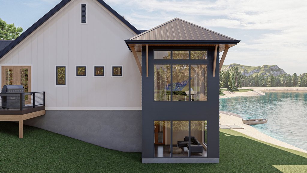 Exterior - Other Elevation 8 for Cottage House Plan #455-811 - 1 bed, 1.5 bath
