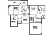 European Style House Plan - 4 Beds 3 Baths 2459 Sq/Ft Plan #34-229 