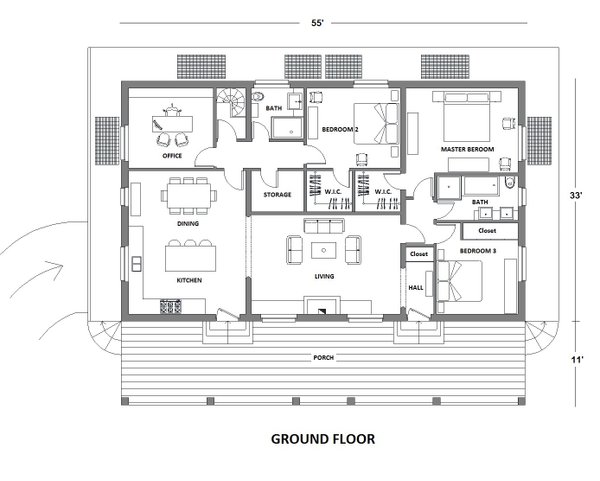 Home Plan - Contemporary Floor Plan - Main Floor Plan #542-12