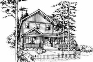 Country Exterior - Front Elevation Plan #78-150