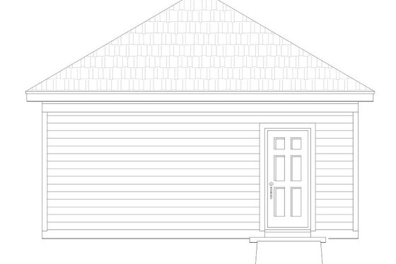 Exterior - Rear Elevation for Contemporary House Plan #932-232, 0 bath