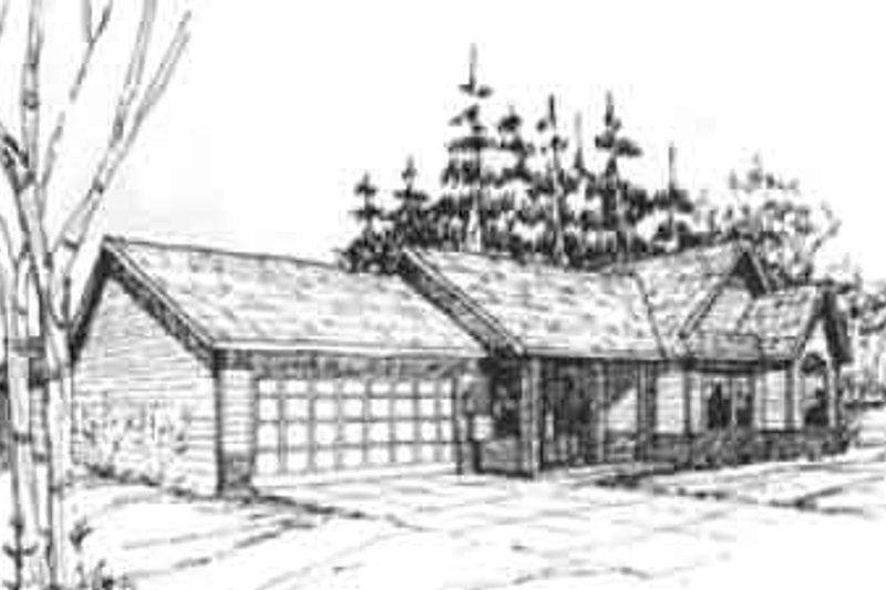 Ranch Style House Plan - 3 Beds 2 Baths 1564 Sq/Ft Plan #117-197