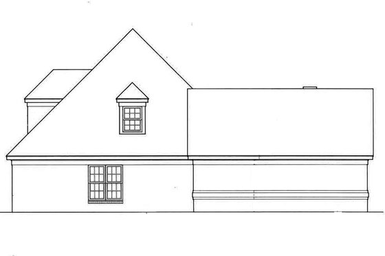 Exterior - Other Elevation 1 for European House Plan #45-196 - 4 bed, 3 bath