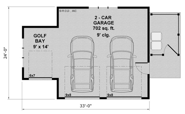 House Blueprint - Floor Plan - Main Floor for Farmhouse House Plan #51-1578, 0 bath