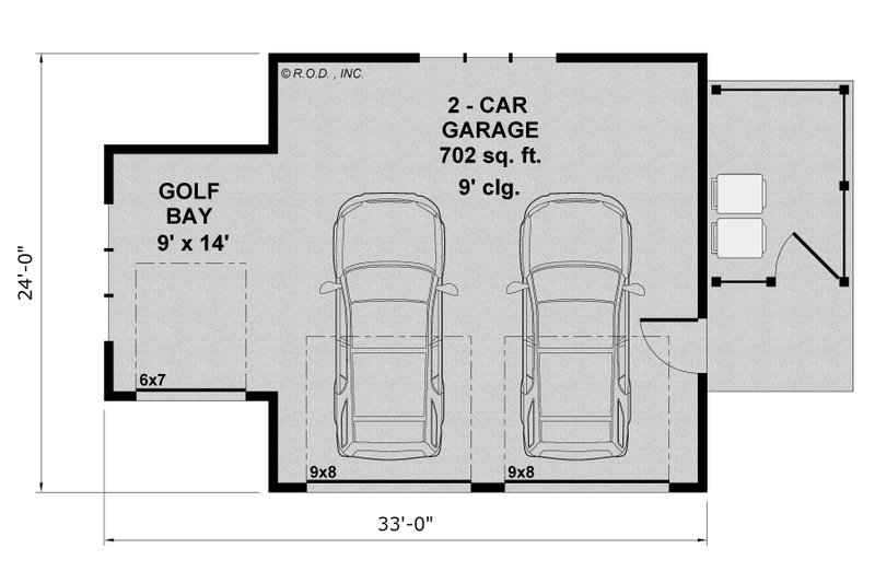 House Blueprint - Floor Plan - Main Floor for Farmhouse House Plan #51-1578, 0 bath