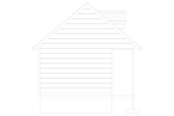 Exterior - Other Elevation for Country House Plan #1060-203, 0 bath