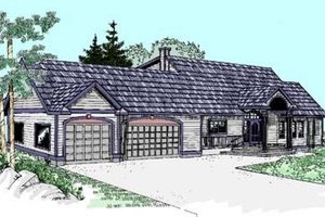 Traditional Exterior - Front Elevation Plan #60-277